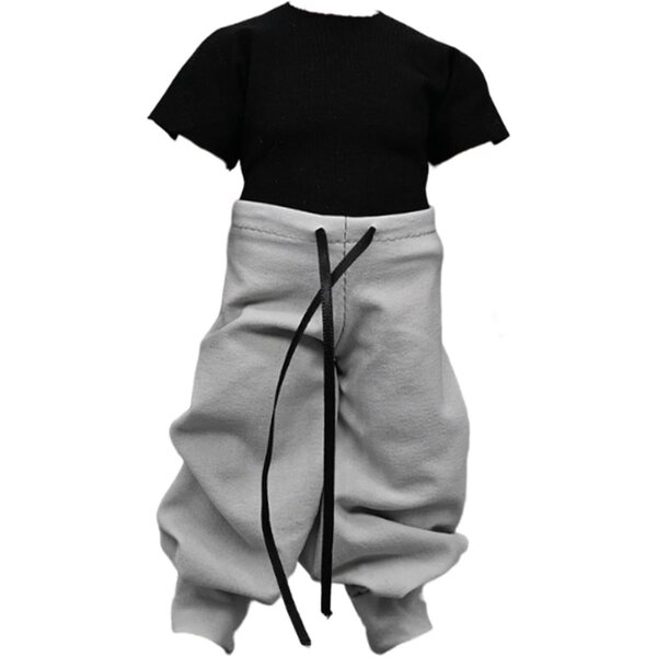 1/12 Puppen-Outfit, lockere Hose und T-Shirt für 6-Zoll-Actionfiguren
