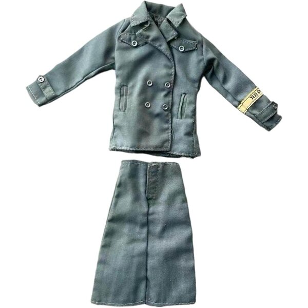 Outfit für 1/6 Actionfigur: Mantel und langer Rock aus Stoff für 30-cm-Puppen
