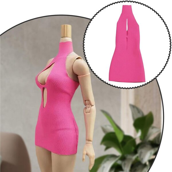 BJD Puppenkleidung 30,5 cm – hochgeschlossenes Minikleid für Mode-Cosplay