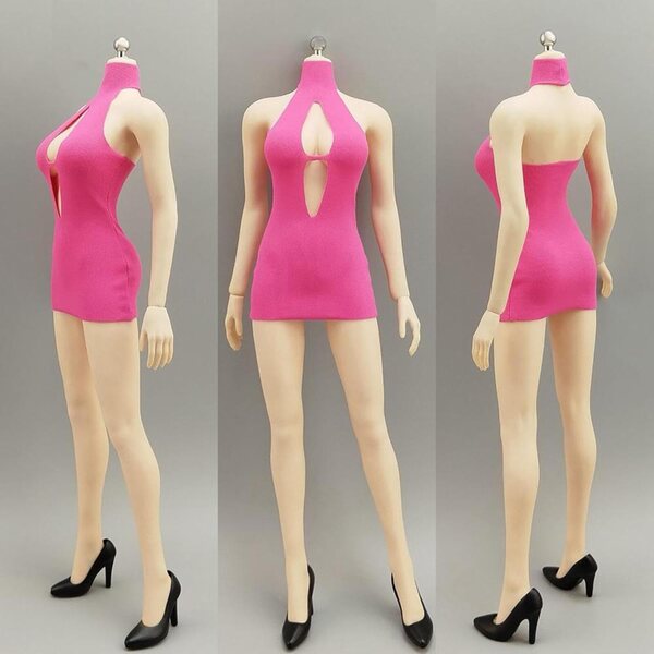 BJD Puppenkleidung 30,5 cm – hochgeschlossenes Minikleid für Mode-Cosplay