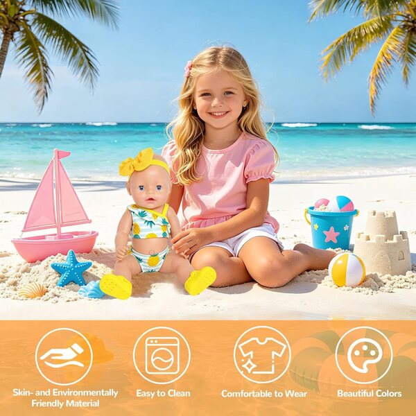 Kleidung für 30 bis 45 cm große Puppen – Bunte und vielseitige Kleidung für Puppen