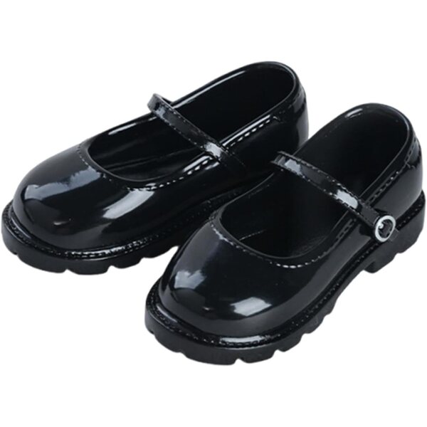 Harilla-Schuhe für 1/4-BJD-Puppen aus strapazierfähigem und stilvollem schwarzem PU