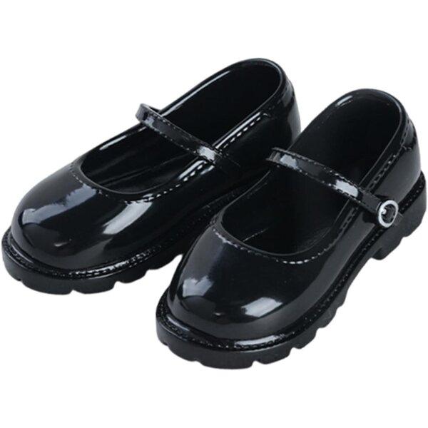 Harilla-Schuhe für 1/4-BJD-Puppen aus strapazierfähigem und stilvollem schwarzem PU