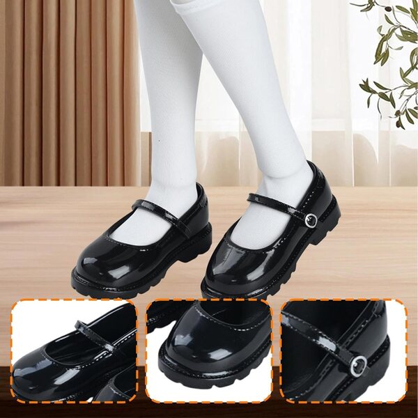 Harilla-Schuhe für 1/4-BJD-Puppen aus strapazierfähigem und stilvollem schwarzem PU