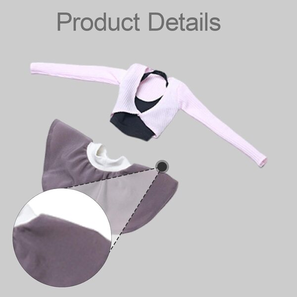 1/6 Sportbekleidungsset für weibliche Actionfiguren | Rosa Oberteil und Rock
