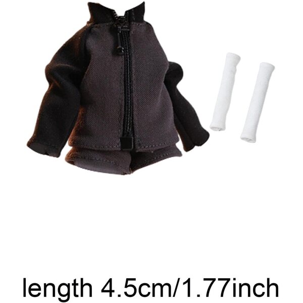 Oshhni Abbigliamento Sportivo 1/12 per Action Figure Femminile con Giacca e Pantaloncini