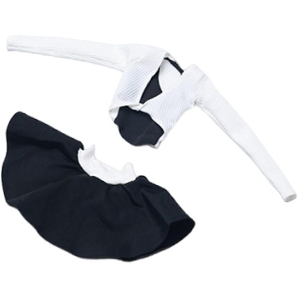 Set Abiti Eleganti da Cheerleader per Action Figure Femminile 1/6 Hellery Bianco