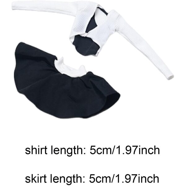 Set Abiti Eleganti da Cheerleader per Action Figure Femminile 1/6 Hellery Bianco