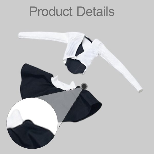Set Abiti Eleganti da Cheerleader per Action Figure Femminile 1/6 Hellery Bianco