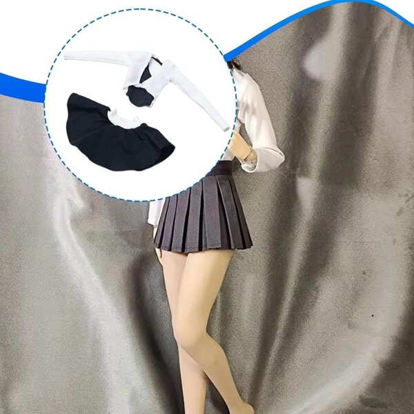 Set Abiti Eleganti da Cheerleader per Action Figure Femminile 1/6 Hellery Bianco