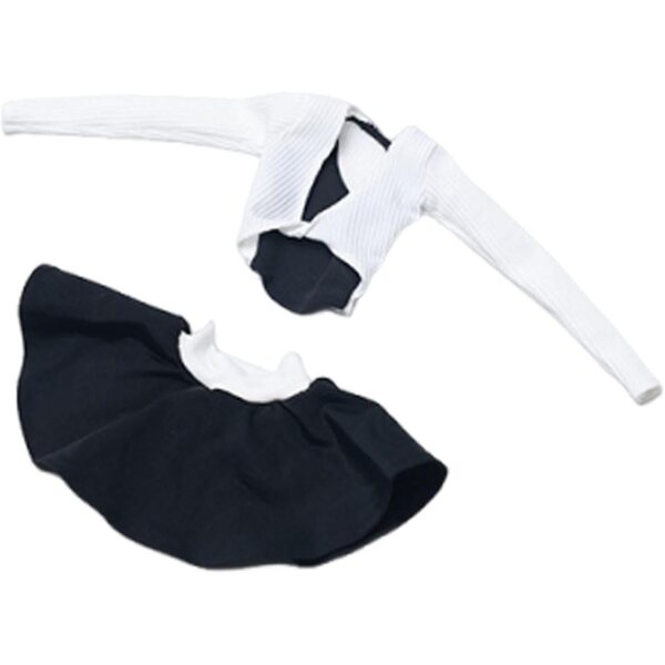 Set Abiti Eleganti da Cheerleader per Action Figure Femminile 1/6 Hellery Bianco