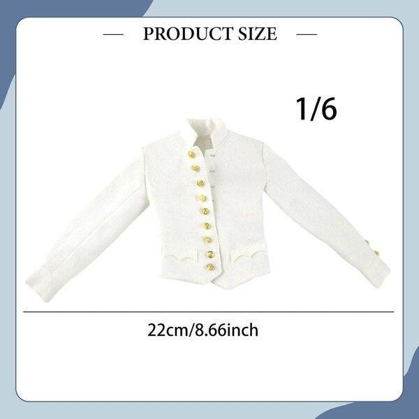 Colcolo Vestiti 1/6 Ispirati Uniformi Napoleoniche, Abito Miniatura per Action Figure