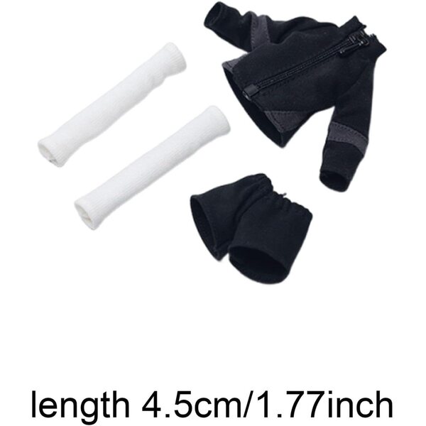 Colcolo Abbigliamento Sportivo 1/12 per Action Figure Femminile - Giacca, Pantaloncini e Calze