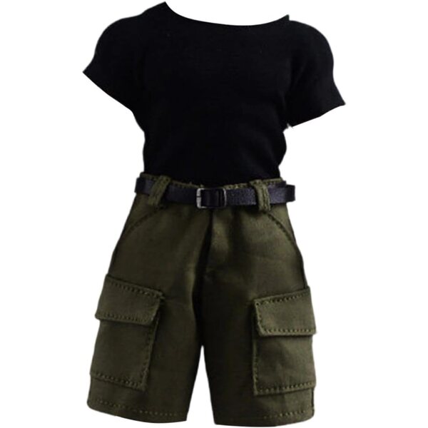 TISHITA Sportswear-Set für 1/12 1/9 Actionfiguren mit Shorts und Gürtel