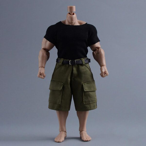 TISHITA Sportswear-Set für 1/12 1/9 Actionfiguren mit Shorts und Gürtel