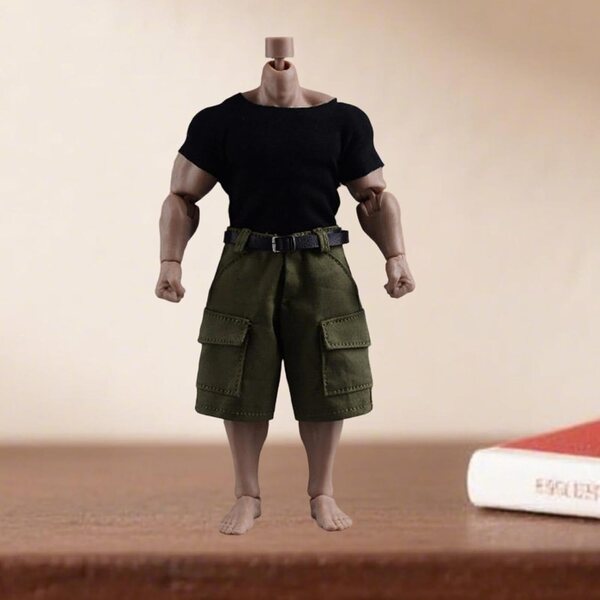 TISHITA Sportswear-Set für 1/12 1/9 Actionfiguren mit Shorts und Gürtel