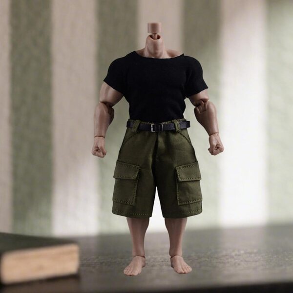TISHITA Sportswear-Set für 1/12 1/9 Actionfiguren mit Shorts und Gürtel
