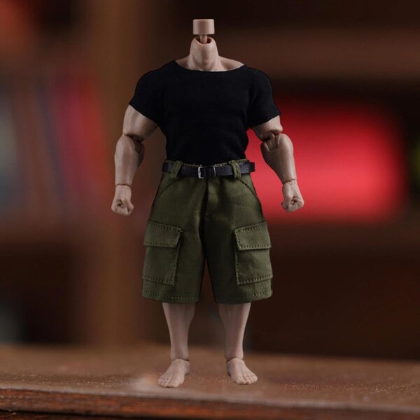 TISHITA Sportswear-Set für 1/12 1/9 Actionfiguren mit Shorts und Gürtel