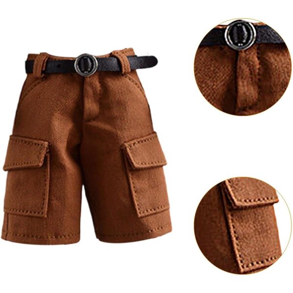 Cargo-Shorts für 1/12 und 1/9 Figuren, realistische Kleidung für 15 cm große männliche Puppen
