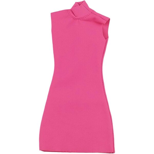 1:6 Miniatur-Rosa enges Minikleid für 30 cm große elegante Puppen
