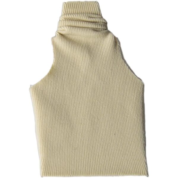 1/12 Miniatur-Tanktop für 6-Zoll-Actionfiguren, strapazierfähiger Stoff, Khaki