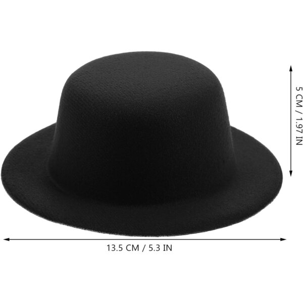 Alasum Mini Cappello Formale Nero per Bambole in Peluche Stile Lolita 13,5x5 cm