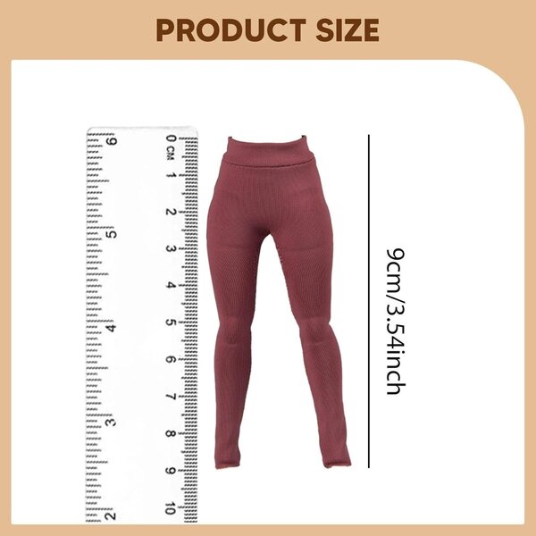 Colcolo Pantaloni Elastici Rosa Polverosa per Action Figure Femminile 1/12 6"