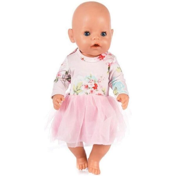 Modisches Rockkleid mit Minischuhen für 18-Zoll-Puppen - Nukinp