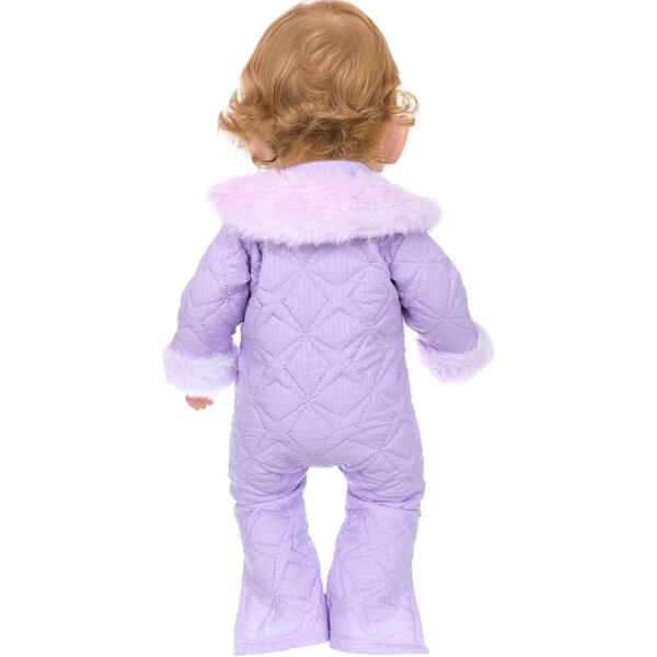 Tutina invernale con fiocco per bambole da 45 cm - cappotto lungo caldo ed elegante