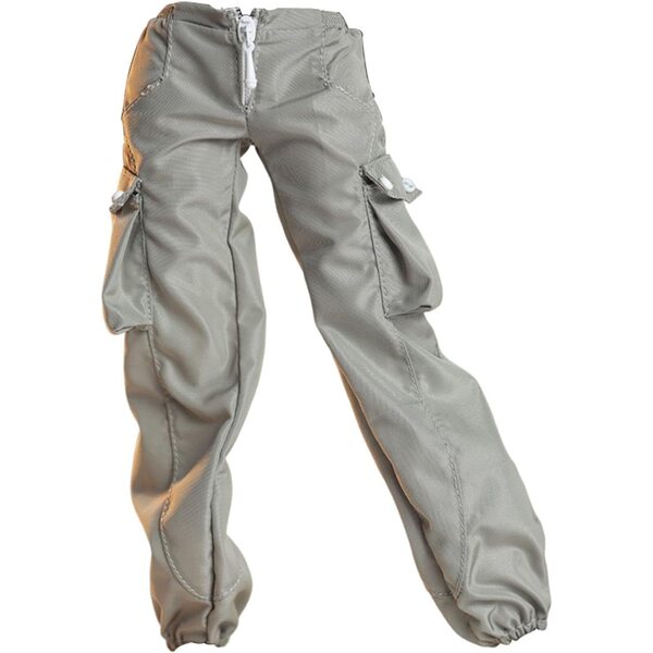 Oshhni Pantaloni Cargo 1/6 per Action Figure, Multiuso in Tessuto Grigio Verde