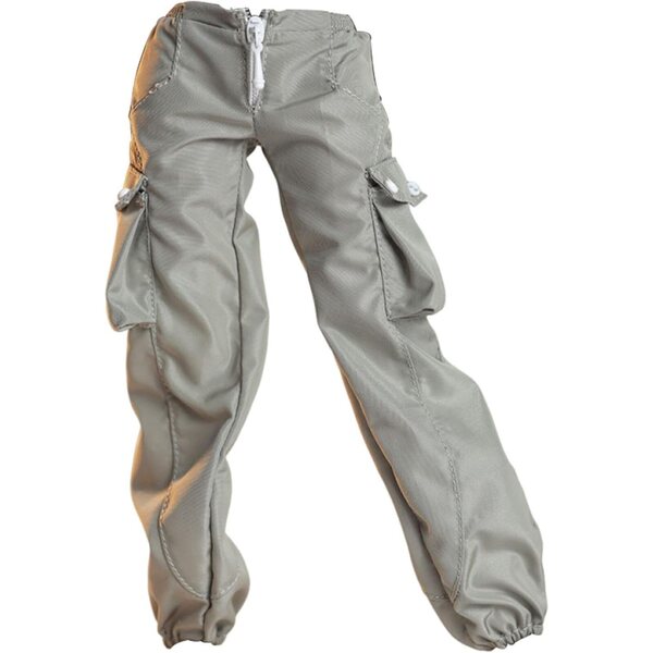 Oshhni 1/6 Cargohose für Actionfiguren, Mehrzweck aus graugrünem Stoff