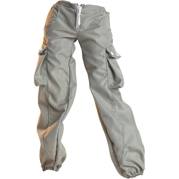 Oshhni 1/6 Cargohose für Actionfiguren, Mehrzweck aus graugrünem Stoff