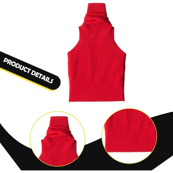 Modisches rotes Tanktop für die weibliche 6-Zoll-Actionfigur Jiuvaso im Maßstab 1:12