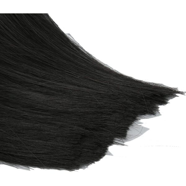 1/6 glatte schwarze Puppenperücke mit Hochtemperatur-Seidenpony