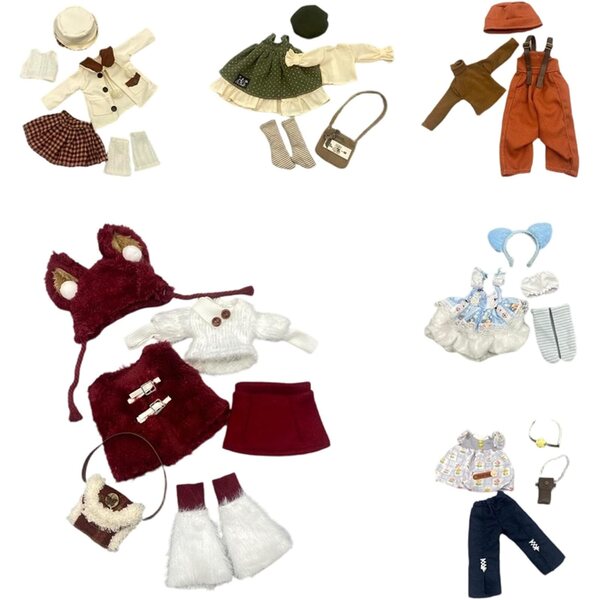 Set abbigliamento morbido e confortevole per bambola 30 cm, facile da indossare