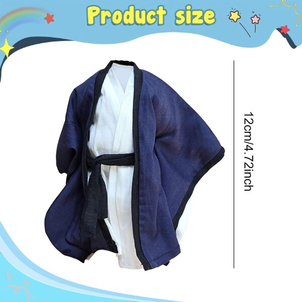 Taoistisches Kleiderset für 1/12 Figuren – Traditionelles Kostüm für 6-Zoll-Actionfiguren