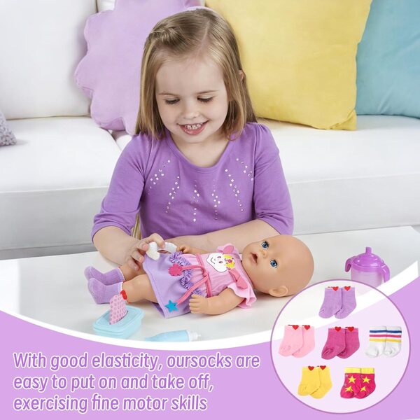 Set 6 paia calzini per bambole - Accessori moda YAEGIMHT