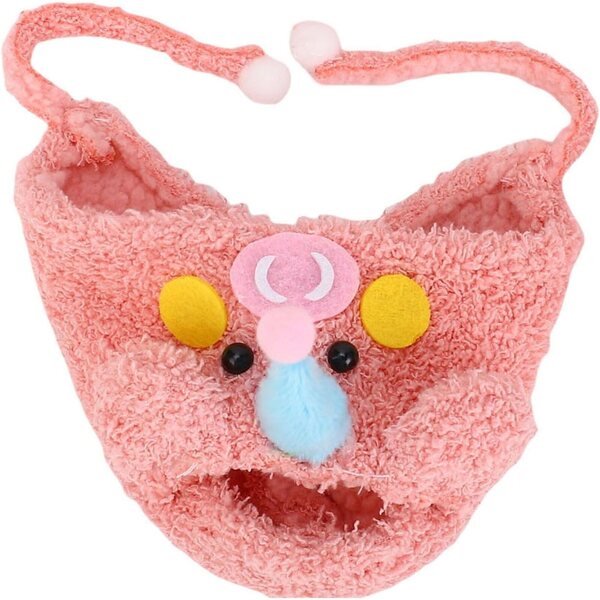 Kleidungsset für 17-cm-Puppen mit Schweinemotiv: Hut, Kleid und Tasche