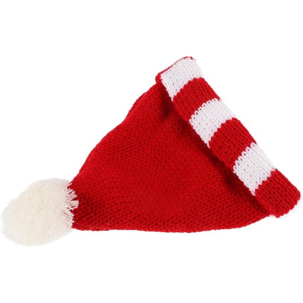 Mini Cappello Lavorato a Maglia in Lana Rosso per Bambole 18 cm | Accessorio Fai da Te