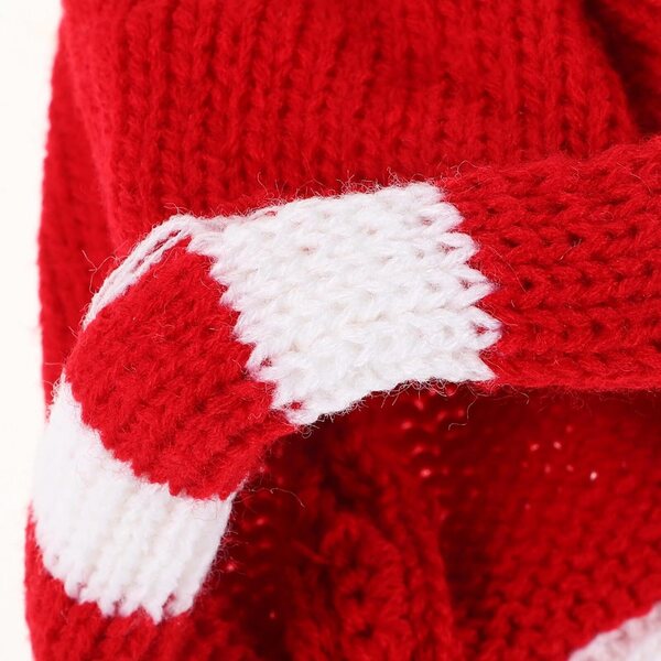 Mini Cappello Lavorato a Maglia in Lana Rosso per Bambole 18 cm | Accessorio Fai da Te