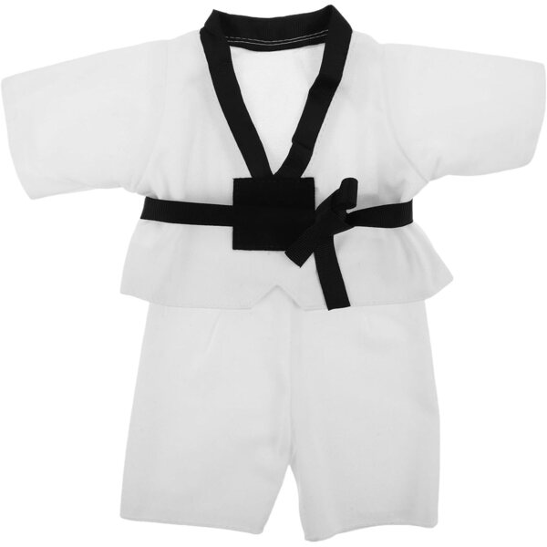 BESPORTBLE Set Vestiti Taekwondo per Bambole e Peluche 25-30 cm, Costume Karate
