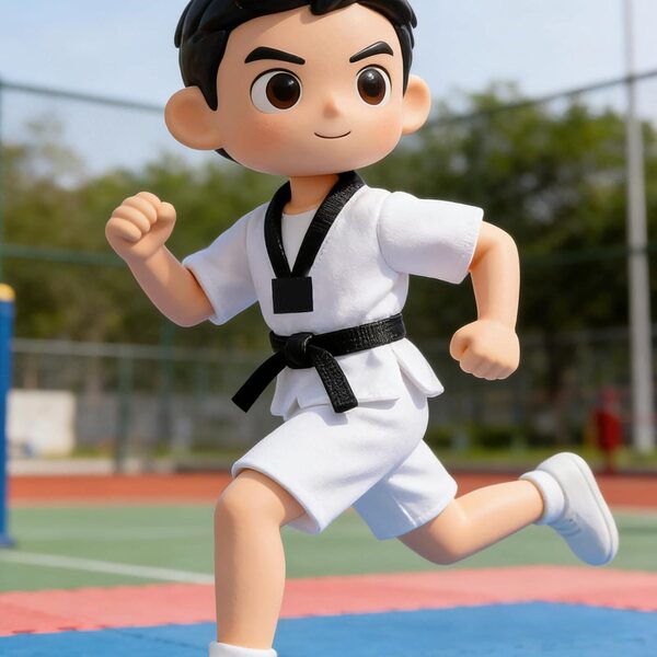 BESPORTBLE Set Vestiti Taekwondo per Bambole e Peluche 25-30 cm, Costume Karate