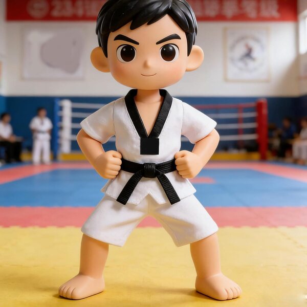 BESPORTBLE Set Vestiti Taekwondo per Bambole e Peluche 25-30 cm, Costume Karate
