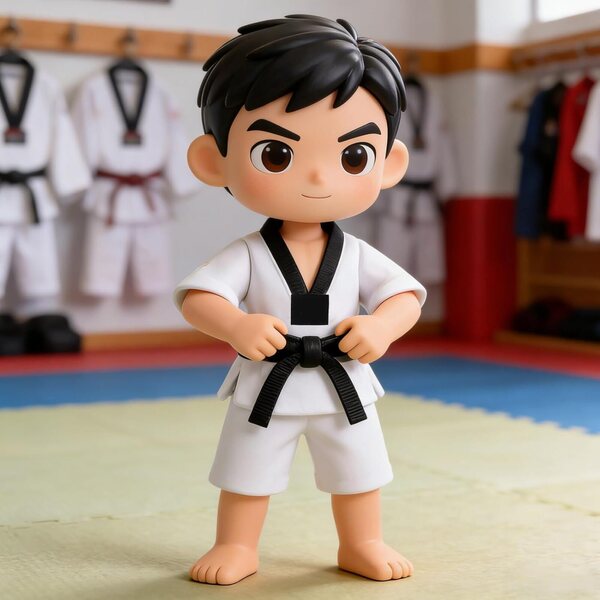 BESPORTBLE Set Vestiti Taekwondo per Bambole e Peluche 25-30 cm, Costume Karate