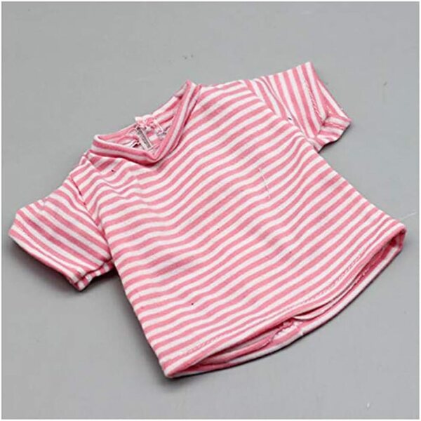 Gestreiftes T-Shirt für 46 cm große Codulu-Puppen – modisches Kleidungsaccessoire