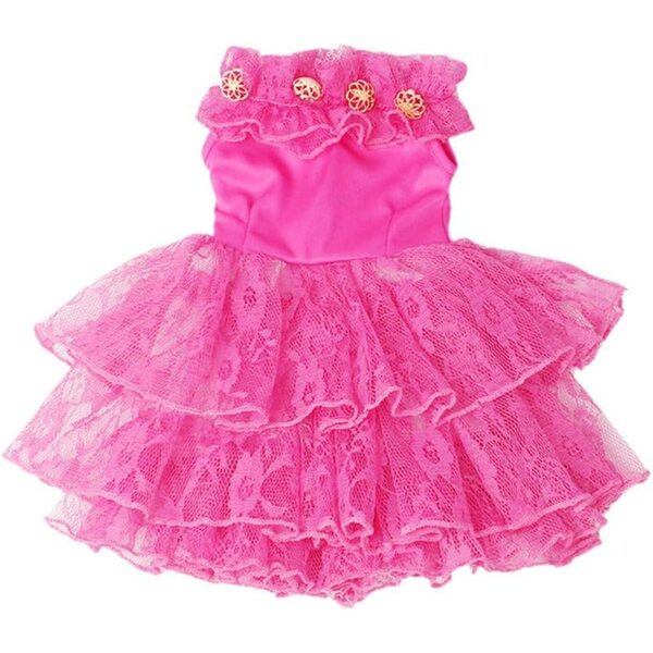 46-cm-Puppen-Spitzenkleid, langer Rock, elegante Freizeitkleidung