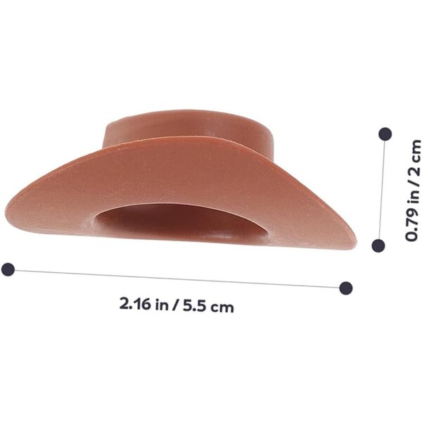 40 Mini Cappelli da Cowboy Marroni in Plastica per Lavoretti Creativi e Decorazioni