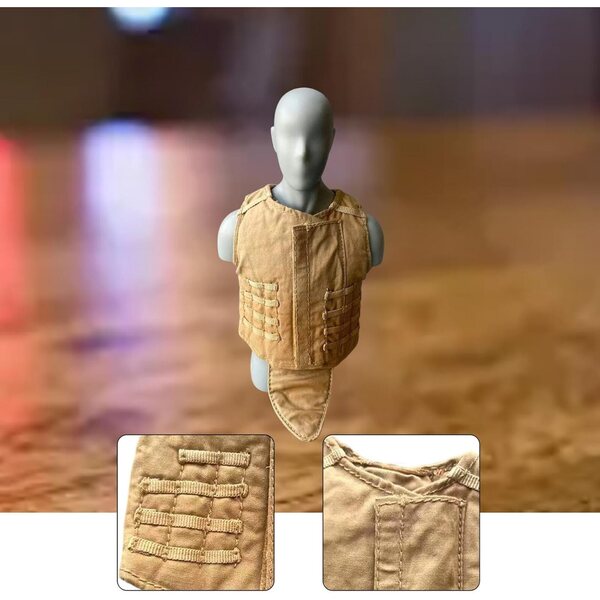 harayaa Gilet per Action Figure 1/6 Maschile Sabbia in Tessuto di Qualità
