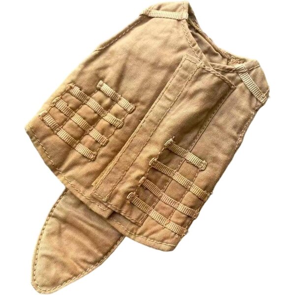 harayaa Gilet per Action Figure 1/6 Maschile Sabbia in Tessuto di Qualità