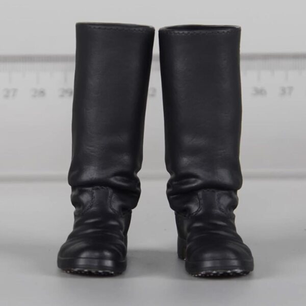 predolo Mini Stivali alti 1/6 per Bambola 12" stile retrò ed elegante nero